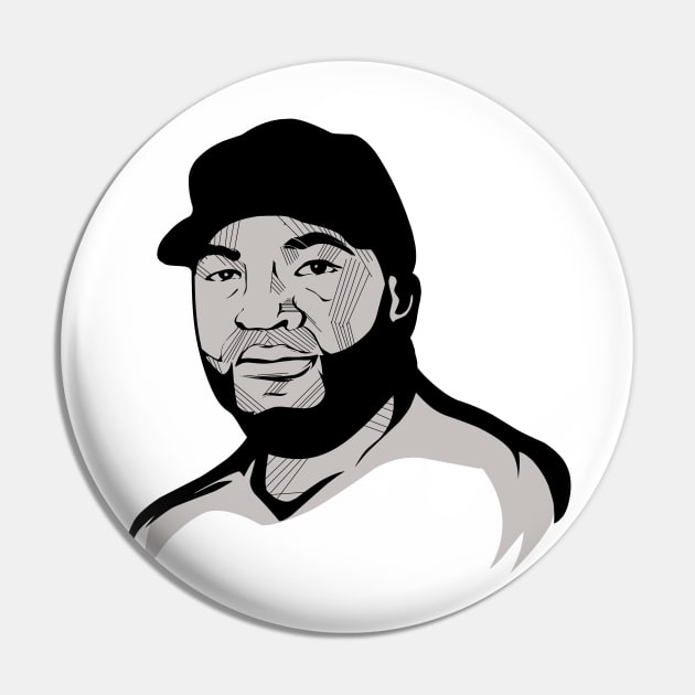 David Ortiz Style Art Pin by pentaShop