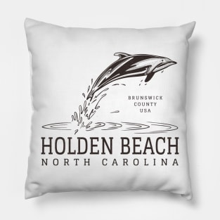 Holden Beach, NC Dolphin Summertime Vacation Pillow