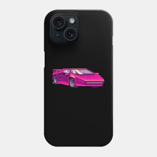 Pink Retro Car Phone Case