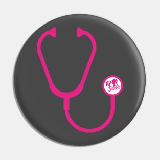 Nurse Practitioner Barbie Stethoscope Pin