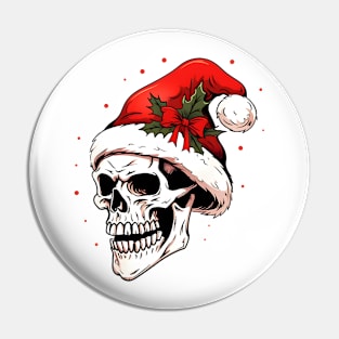 Christmas Skulls Pin