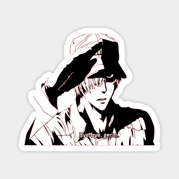 White Blood Cell Hataraku Saibou Magnet by OtakuPapercraft