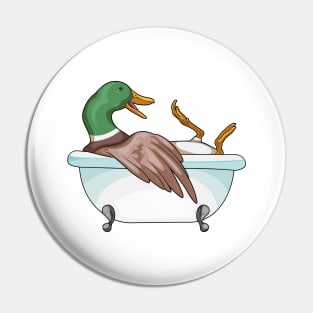 Duck Bathe Bathtub Pin