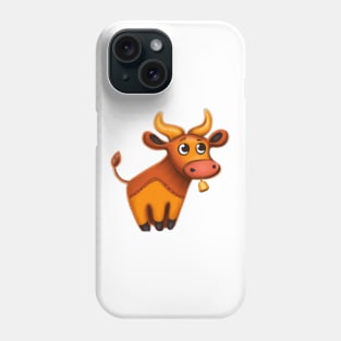 Cute Ox Drawing Phone Case