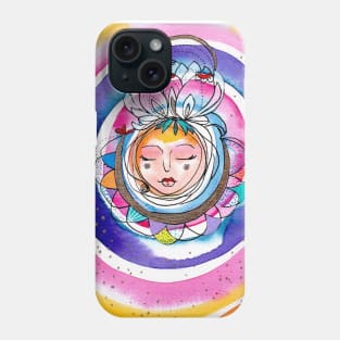 Sun Girl Mandala Phone Case