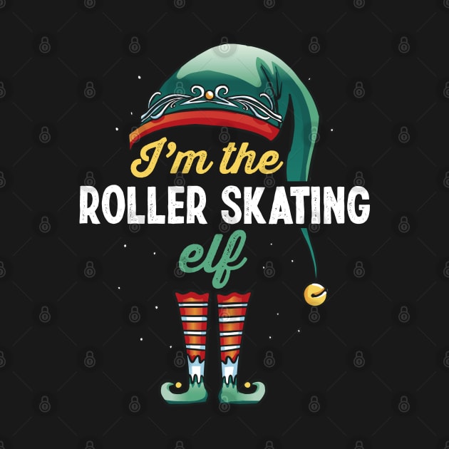 Roller Skating Elf Family Matching Christmas Gift by qwertydesigns