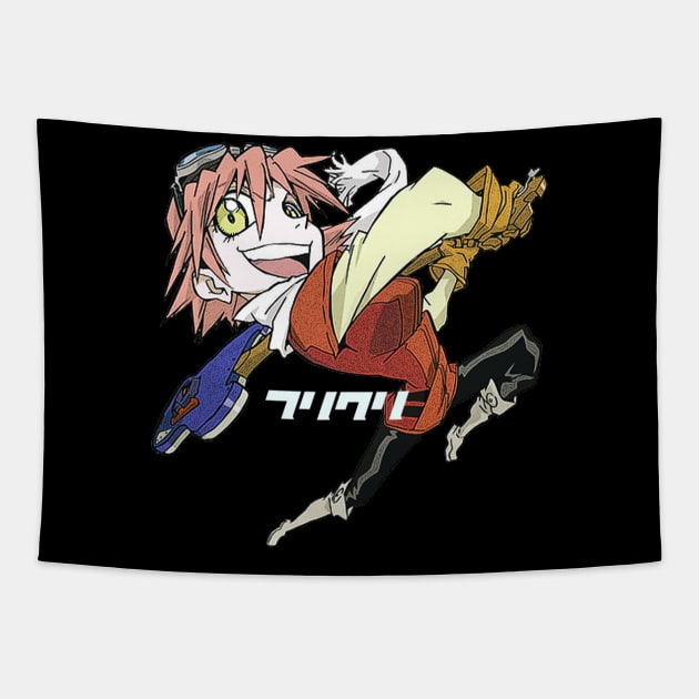 FLCL Haruko Haruhara Tapestry by BUSTLES MOTORCYCLE