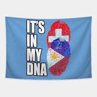 Switzerland And Filipino Mix DNA Heritage Tapestry