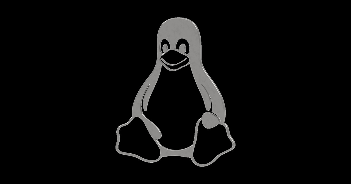 Tux Grey 3D - Tux Linux - Pin | TeePublic
