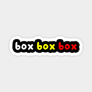 Box Box Box Magnet