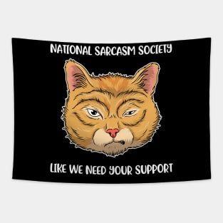 National Sarcasm Society Funny Sarcasm Gift Tapestry