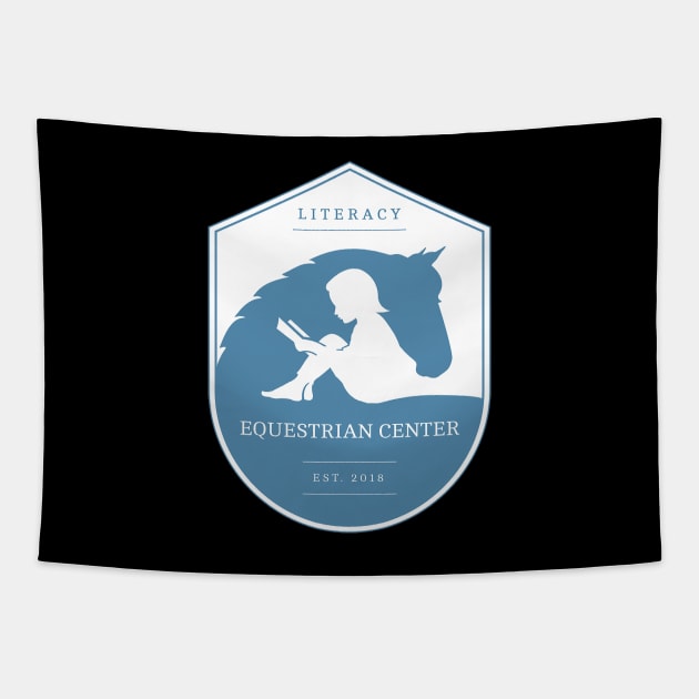 Literacy Equestrian Center Custom Design Tapestry by teesbyfifi