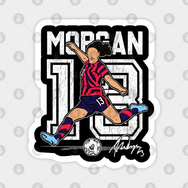 Alex Morgan (grungy) Magnet by RichyTor