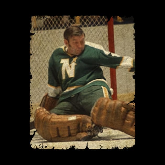 Gump Worsley, 1974 in Minnesota North Stars (107 GP) by Momogi Project