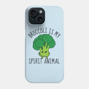 Broccoli Is My Spirit Animal Funny Phone Case