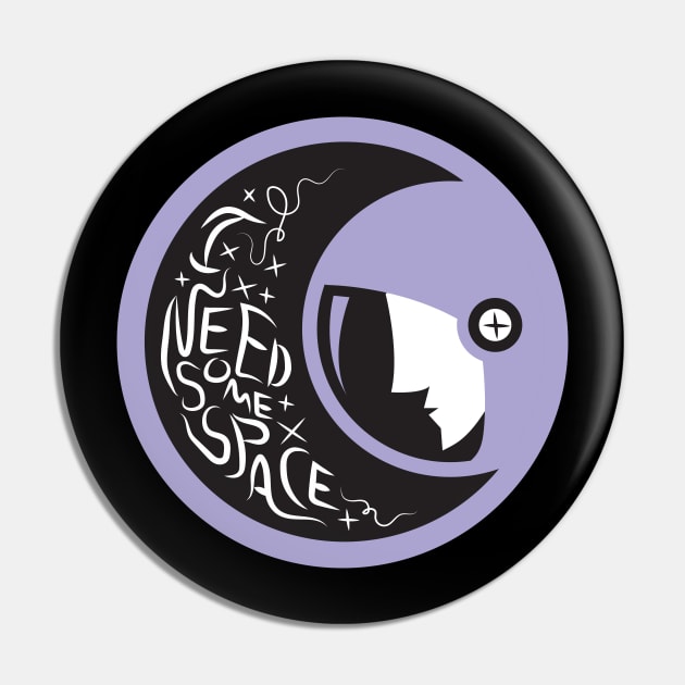 I Need Some Space Purple Pin by astridvard