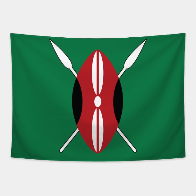 Kenya Tapestry by Wickedcartoons