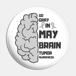 go gray in may brain tumor awarness Pin