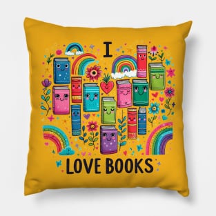 I love Books Pillow