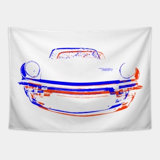 Triumph Spitfire British classic car monoblock red white blue Tapestry