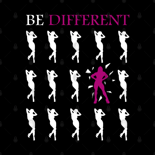T-shirt fitness gift : BE DFFERRNT by yamiston