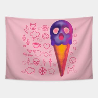 emoji ice-cream Tapestry