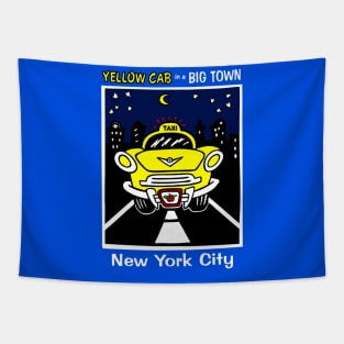 Yellow Cab New York Kids Souvenir T-shirt Tapestry