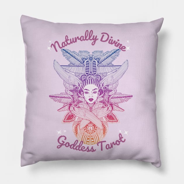 Naturally Divine Goddess Tarot Shirts Pillow by Naturally Divine Goddess Tarot