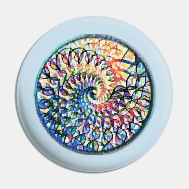 Spiral Color Wheel Pin by FTLOG
