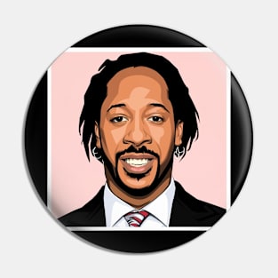 Katt Williams smile face,illustration Pin