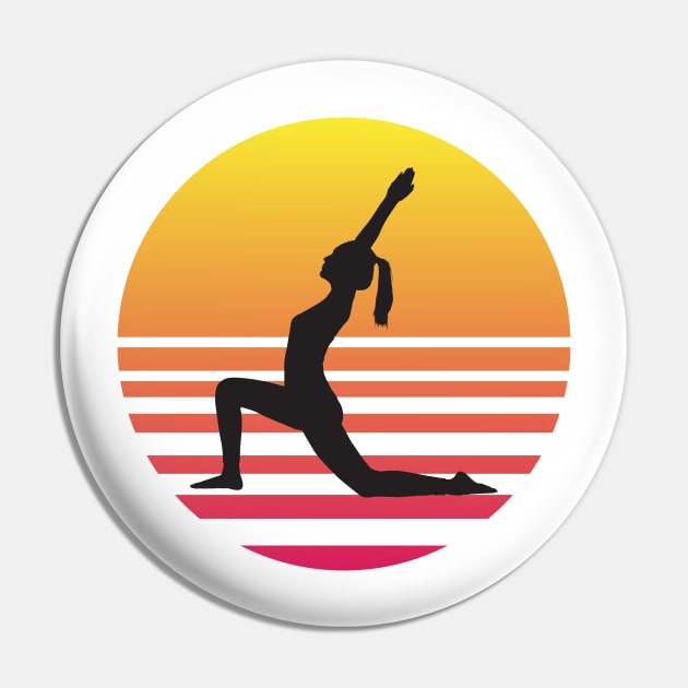 Yoga Sunset Pin by Dog & Rooster