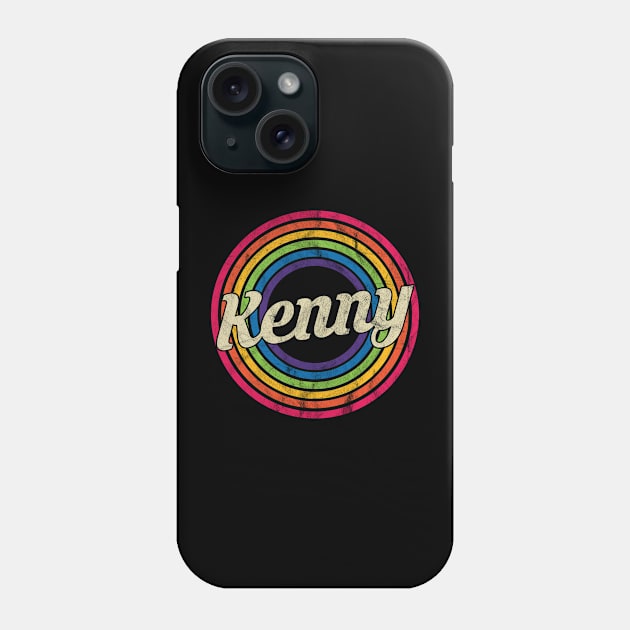 Kenny - Retro Rainbow Faded-Style Phone Case by MaydenArt