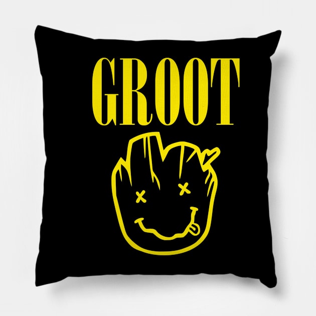 Groot Nirvana Mash Up Pillow by Vault Emporium