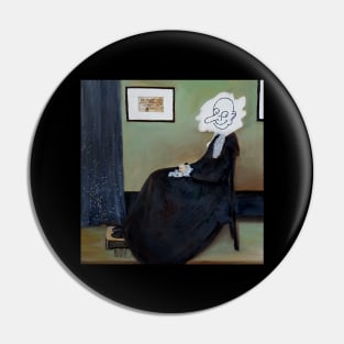 Whistler's Mother (Beaned) Pin