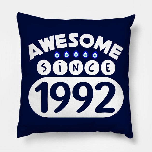 Awesome Since 1992 Pillow by colorsplash