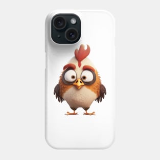 Rooster Cute Adorable Humorous Illustration Phone Case