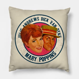 Retro Style Fan Art Design Movie Mary poppins Pillow