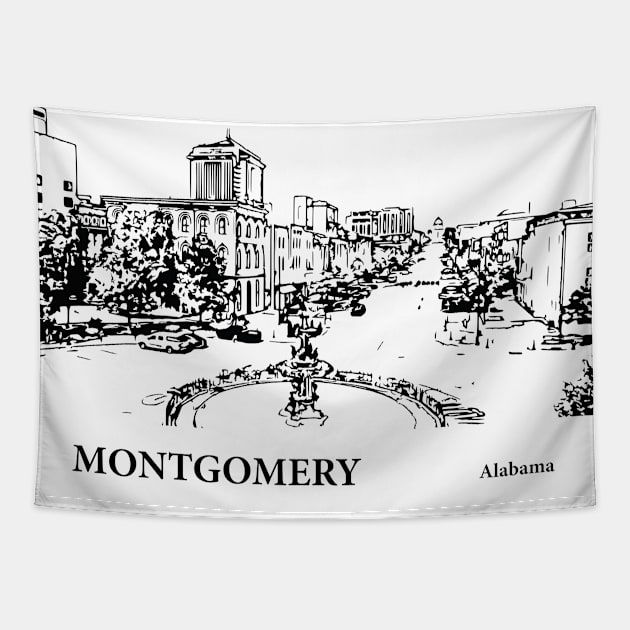 Montgomery - Alabama Tapestry by Lakeric