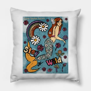 Stay Wild 70s Mermaid Pillow