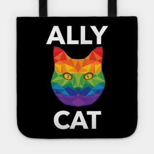 LGBTQ | Ally Cat | Pride Gift | Be Kind | Funny LGBTQ Gift Idea | Cat Lover | Kitty Lover | Love Is Love | Rainbow Tote