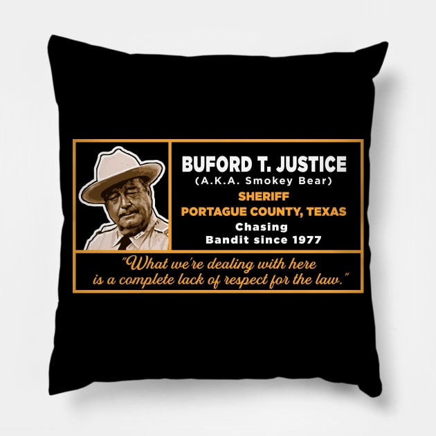 Sheriff Buford T. Justice Pillow by Alema Art