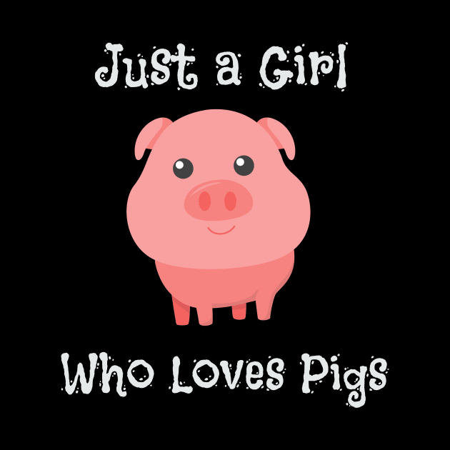 Just a Girl Who Loves Pigs Cute Baby Pig Piglet by theperfectpresents