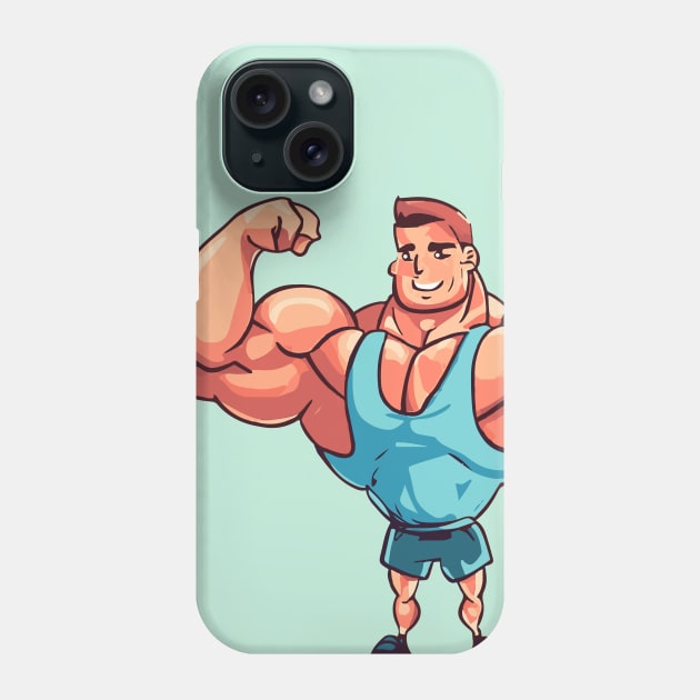 Show off your huge biceps Phone Case by muscle