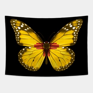 New Mexico Flag Butterfly - Gift for New Mexican From New Mexico NM Tapestry