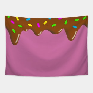 Ice Cream Strawberry and Chocolate Tapestry