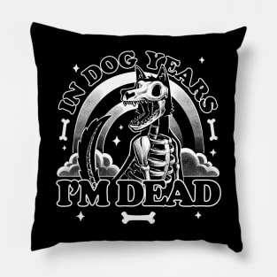 Dead in Dog Years - Skull Pet Gift Pillow