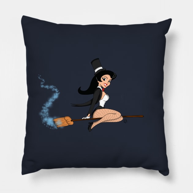 Bewitching Zatanna Pillow by Klitch13