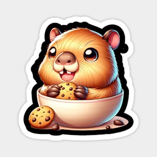 Japanese Art Pastry Foodie Cookie Lover Cute Capybara Magnet