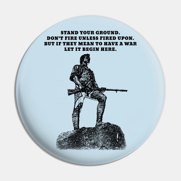 Stand Your Ground (Small Dark Design) Pin by Aeriskate