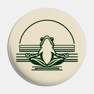 Frog Yoga Retro Super Minimal Pin